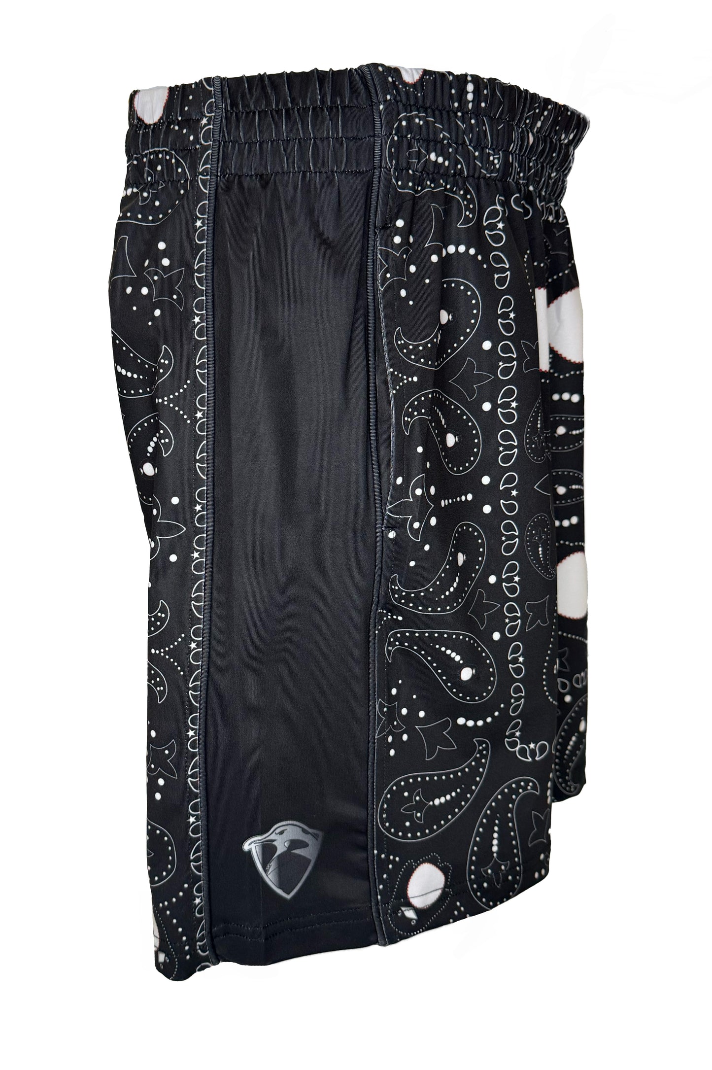 Black Bandana Shorts