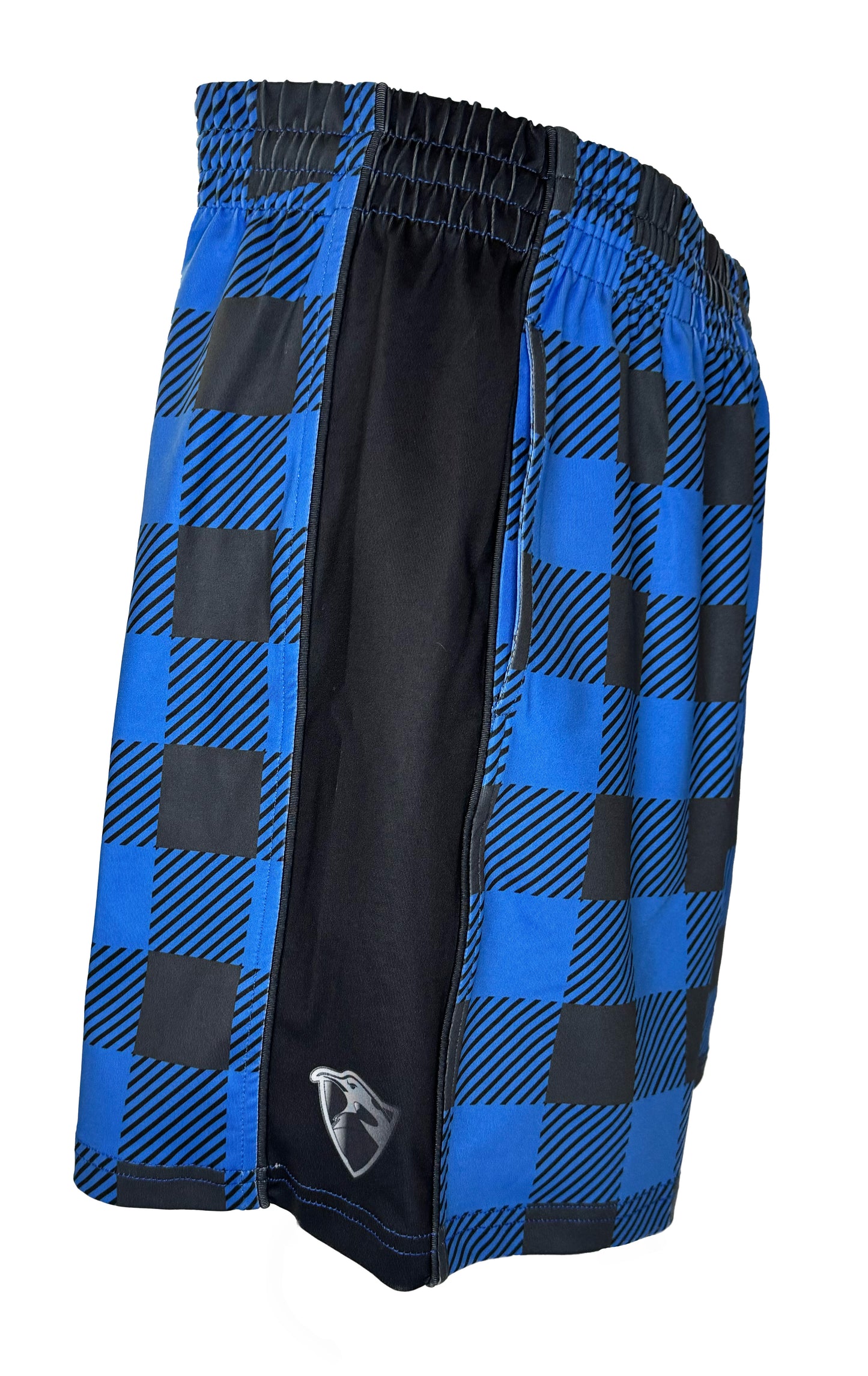 Blue Flannel Youth Athletic Shorts