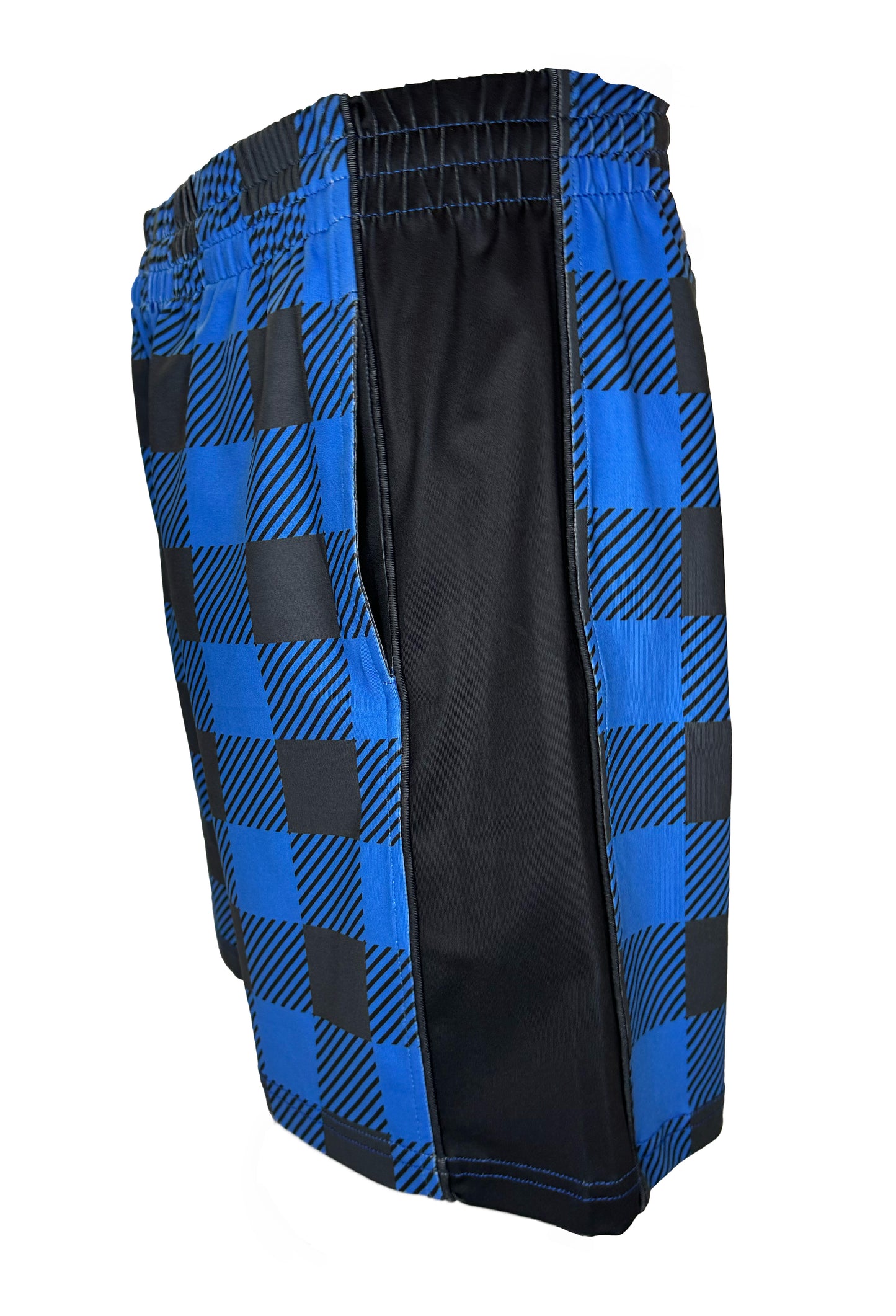 Blue Flannel Youth Athletic Shorts