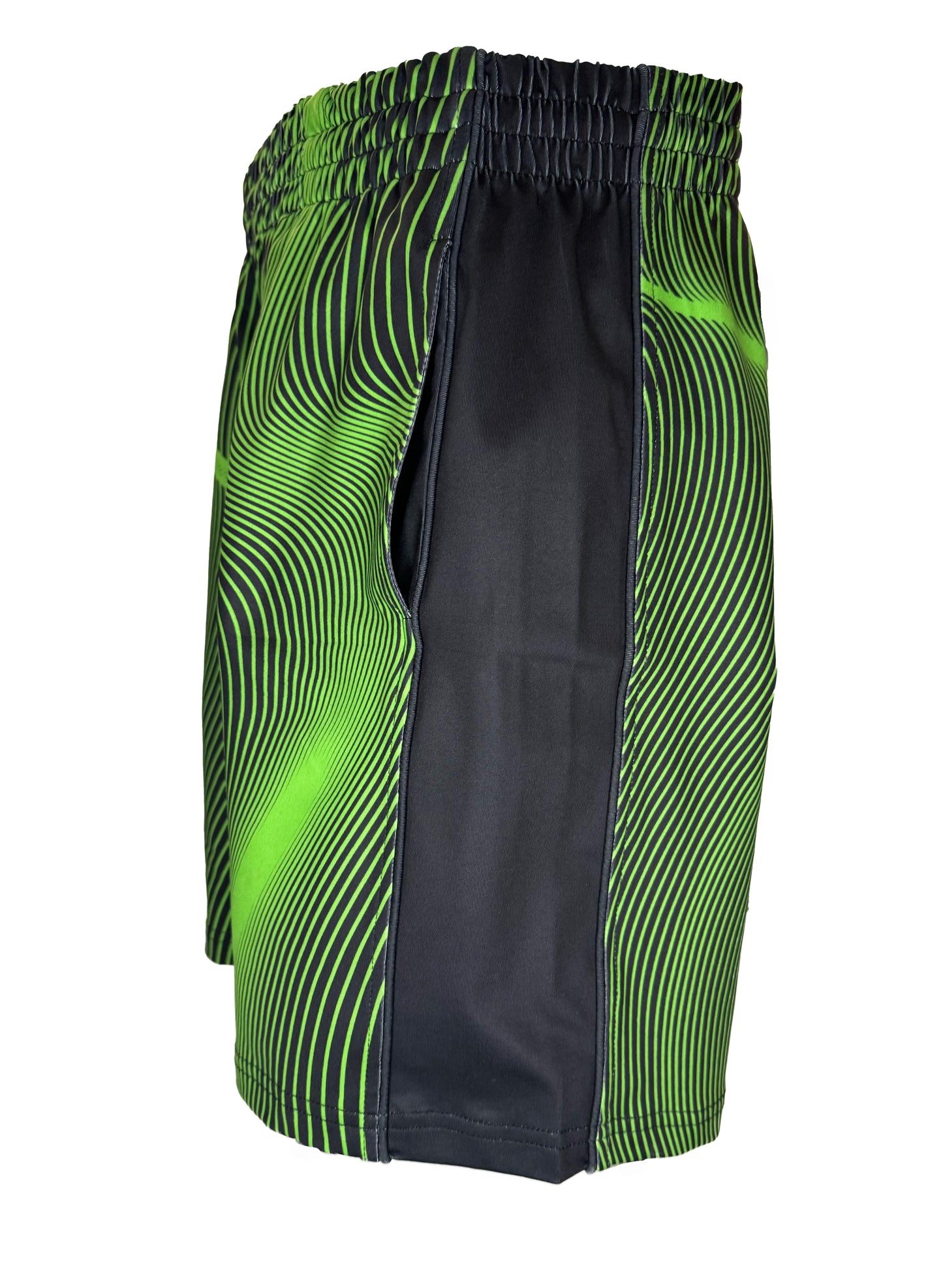 Youth Athletic Shorts: Laser Light Show Design | Emperor Athletics